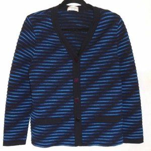 Stizzoli Size Medium Dark Royal Blue Black Sweater